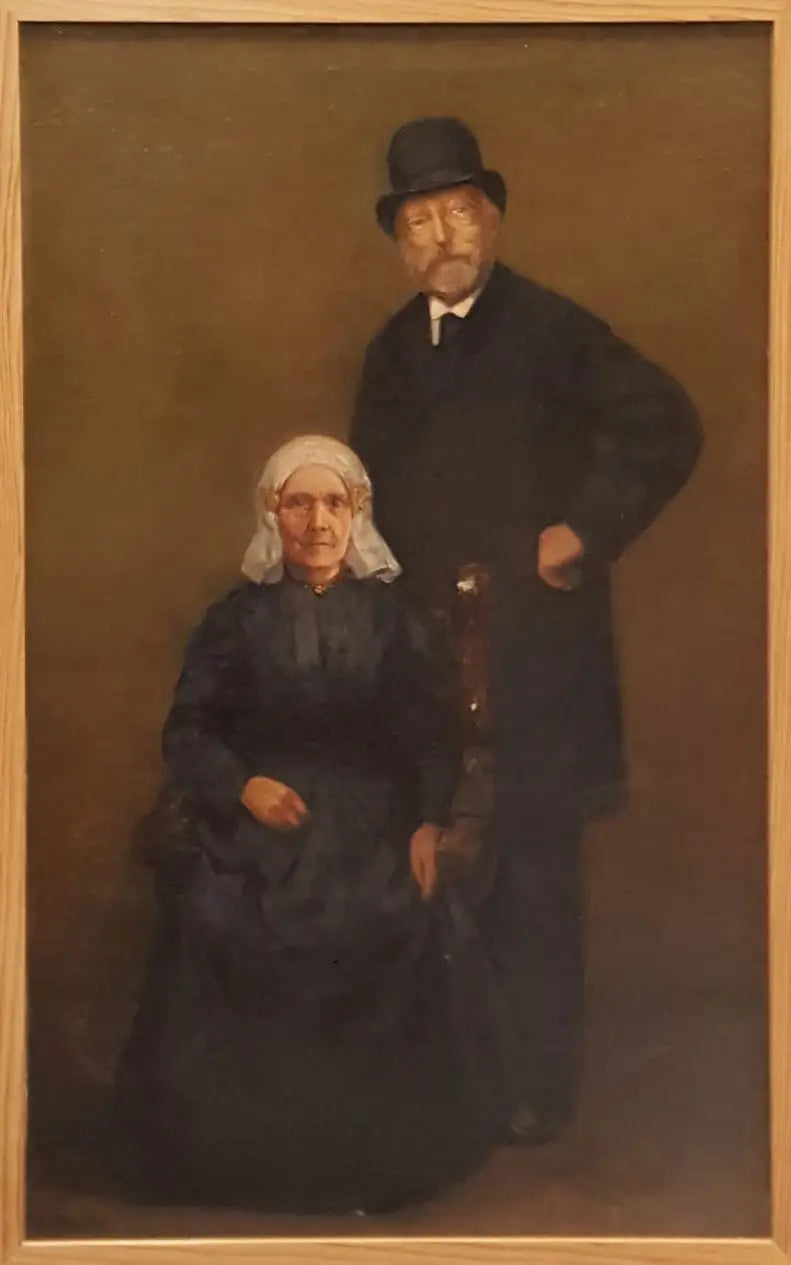 Egbert Kuipers (1828-1892) ve Jantje Wiegersma (1828-...) Portresi - Piet Mondrian