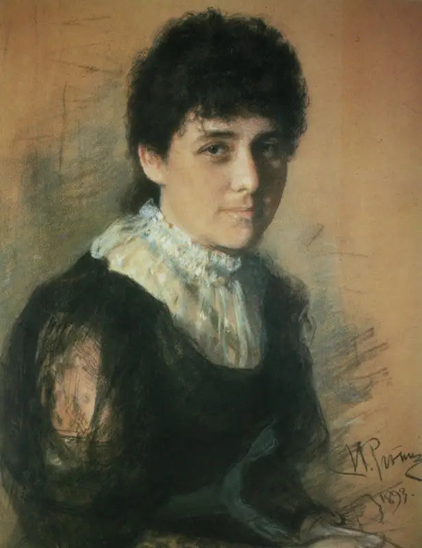 Portrait d’Elena Pavlovna Tarkhanova-Antokolskaya - Ilya Repin - Alpha Reproduction