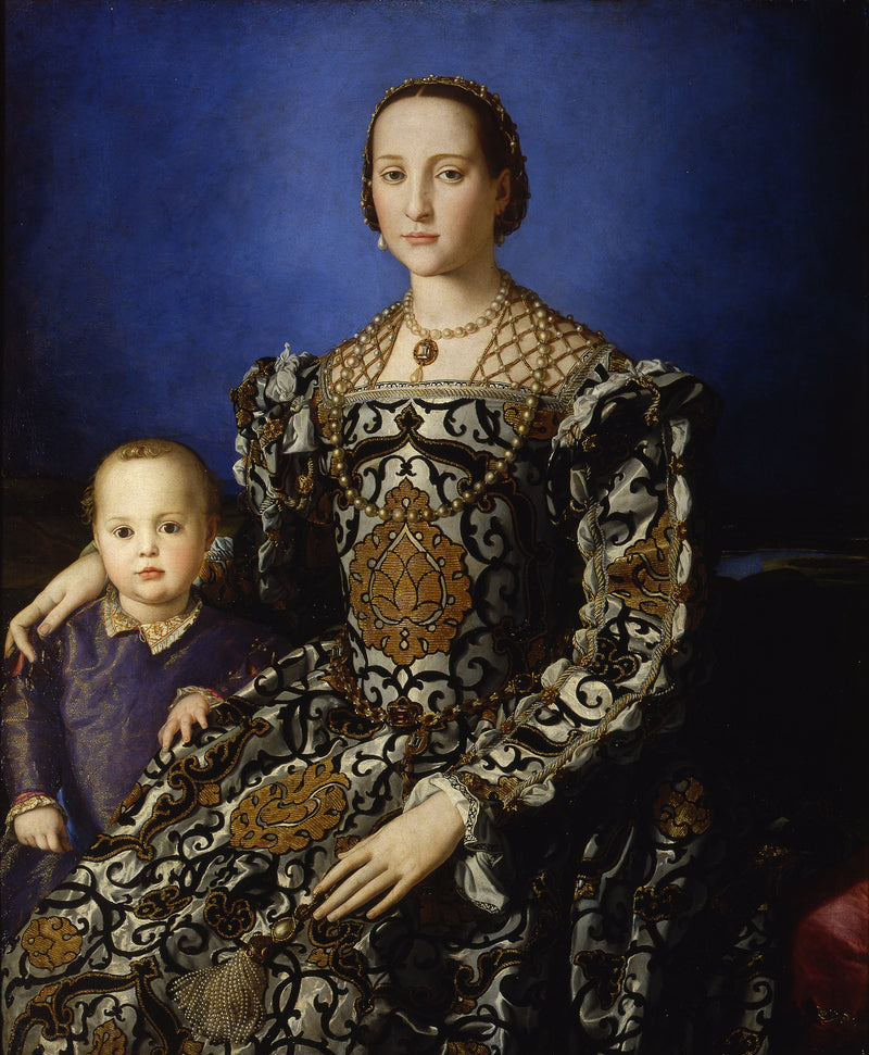Tolèdeli Éléonore ve oğlu Giovanni de Médicis Portresi - Bronzino