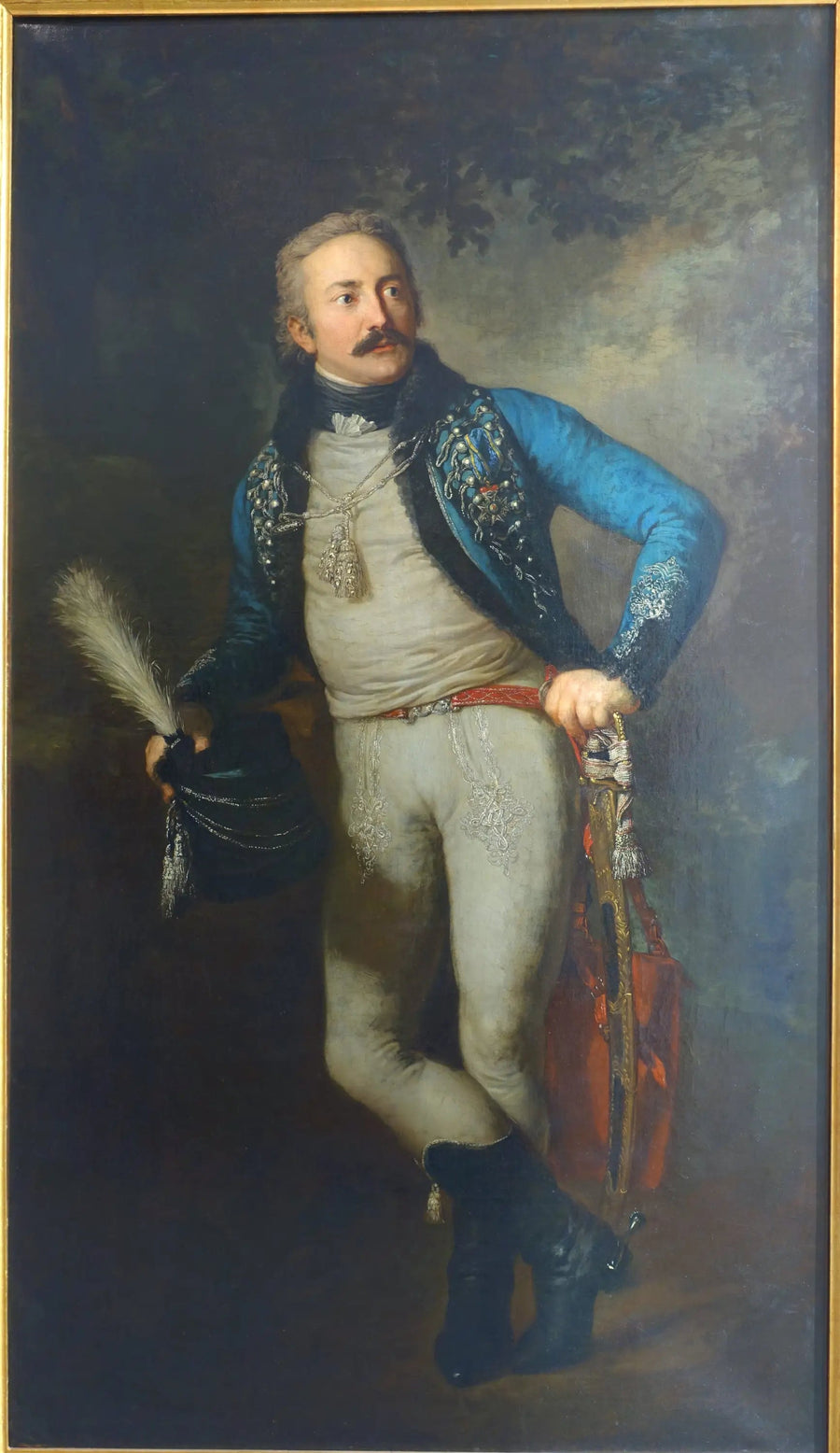 Johann Adolf von Thielmann baronunun portresi - Anton Graff