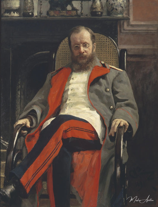 Portrait du compositeur Cesar Antonovich Cui - Ilya Repin - Reproductions de tableaux et peintures haut de gamme