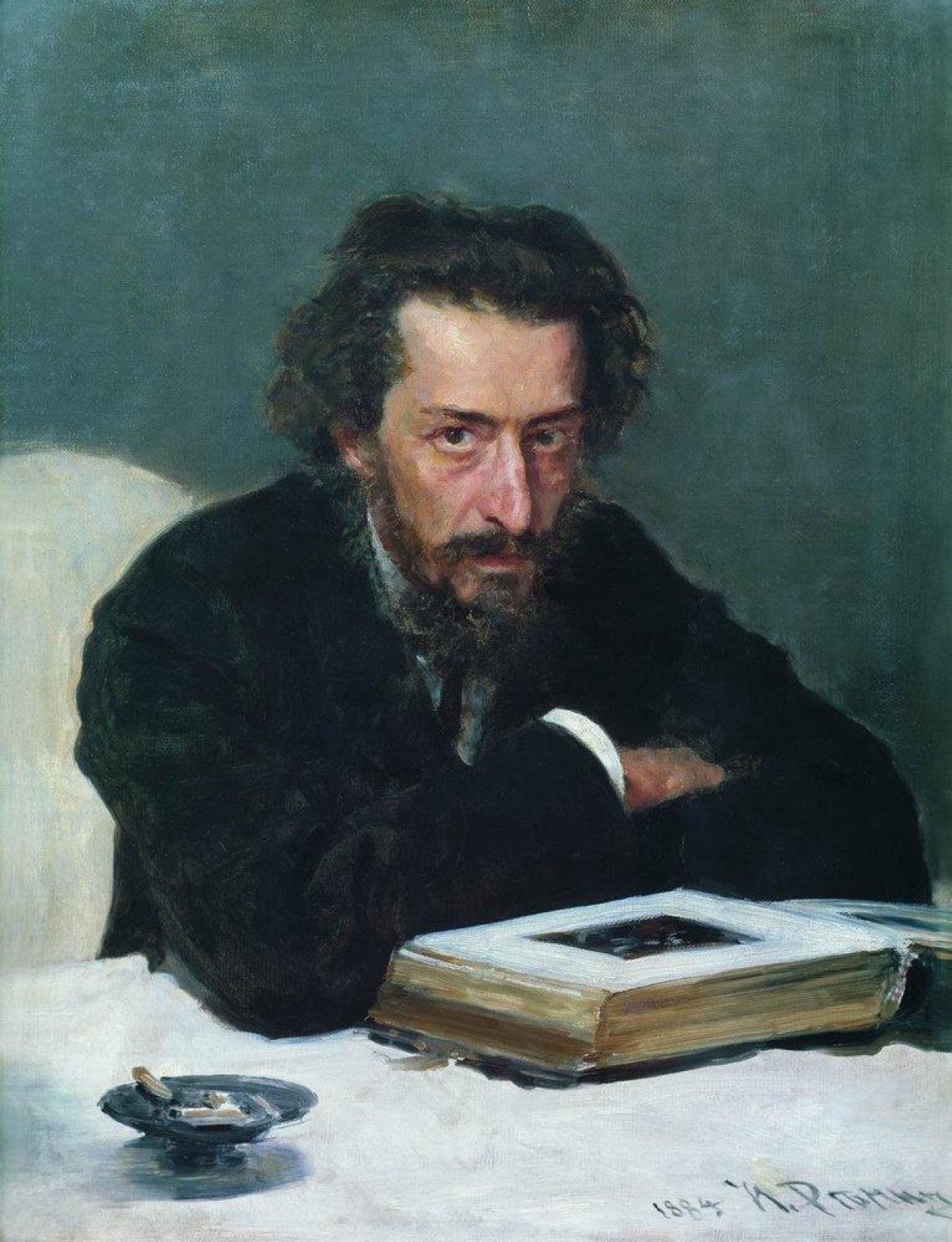 Portrait du compositeur et journaliste Pavel Ivanovitch Blaramberg - Ilya Repin