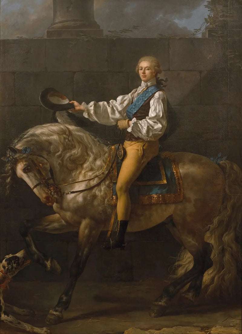 Kont Stanislas Potocki Portresi - Jacques-Louis David