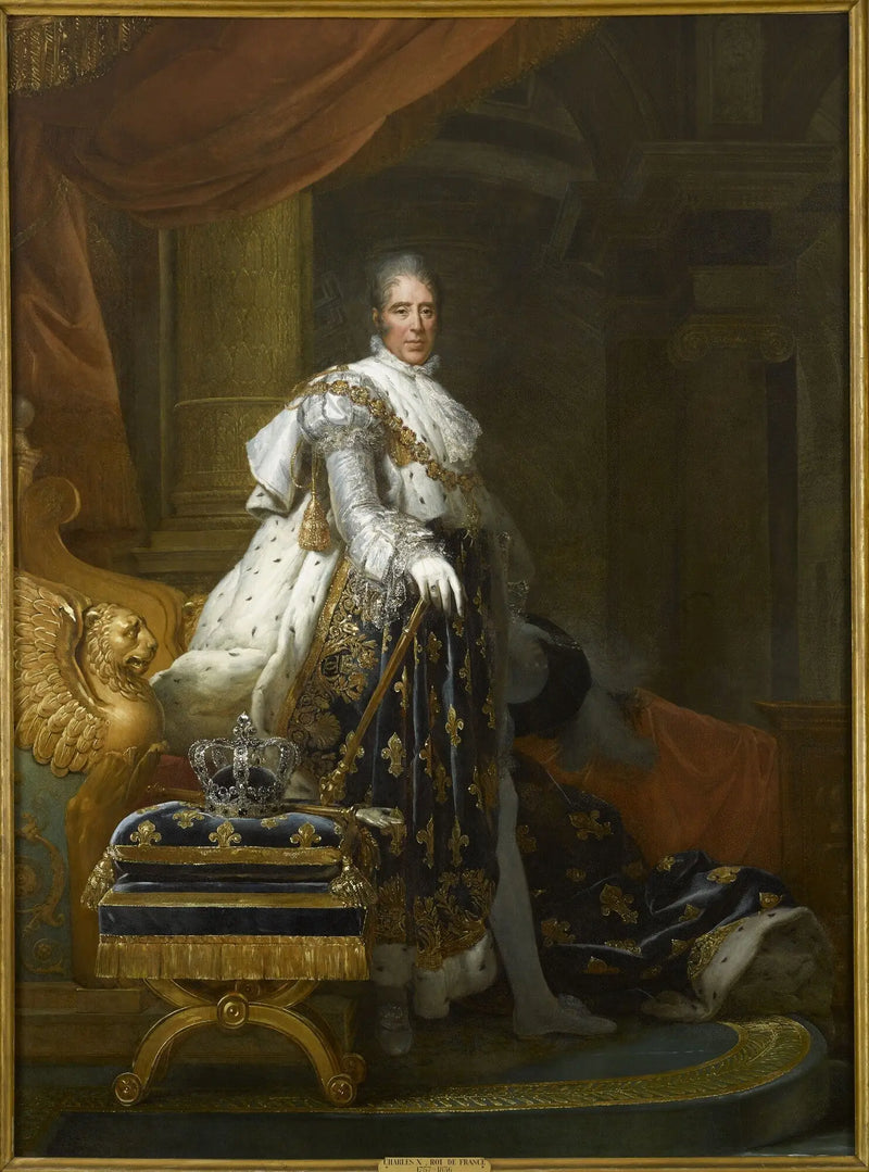 Charles X'in Taç Giyme Portresi - François Gérard