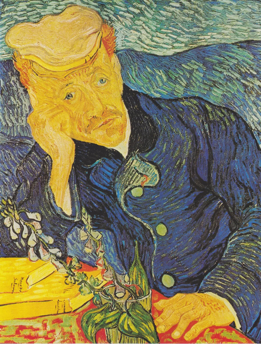 Dijital dal ile Dr. Gachet'in Portresi - Vincent van Gogh