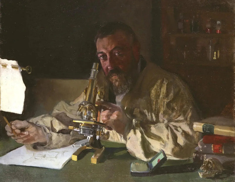 Dr. Simarro'nun Mikroskopta Portresi - Joaquín Sorolla