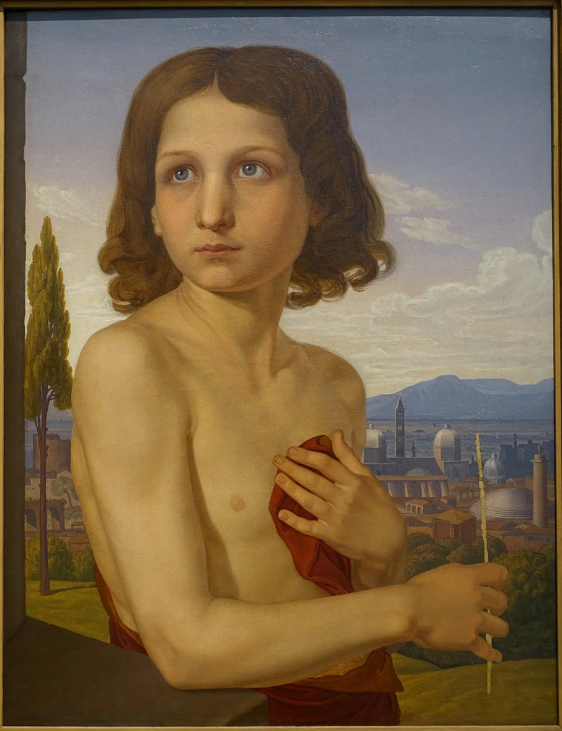 Genç Xaverio'nun Vaftizci Yahya olarak portresi - Johann Friedrich Overbeck