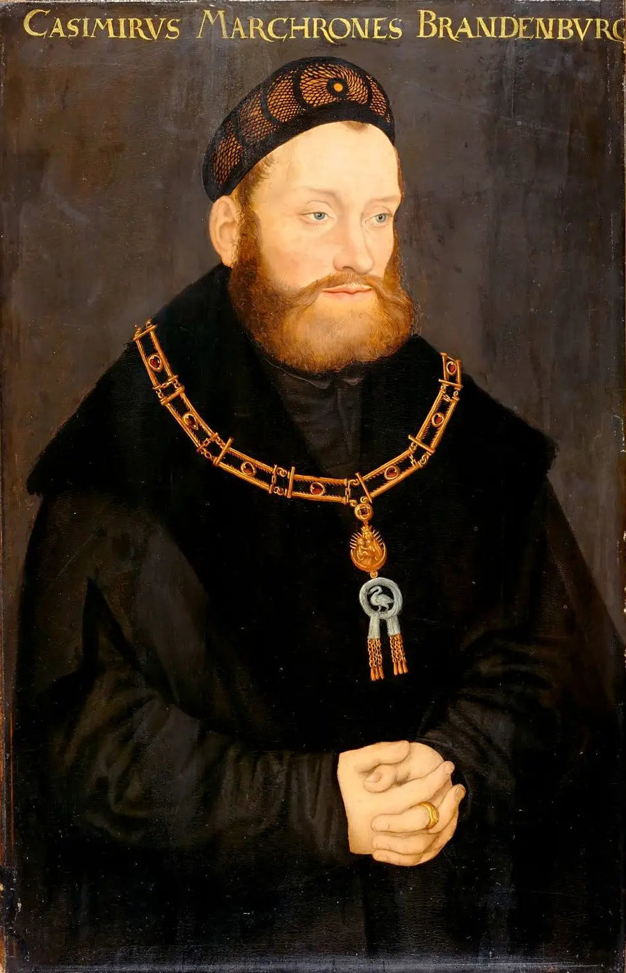 Brandenburg-Kulmbach Margrave Kasimir Portresi - Lucas Cranach the Elder
