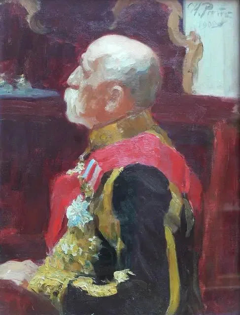 Devlet Konseyi Üyesi, Kont Alexandre Alexeïevitch Bobrinsky Portresi - Ilya Repin
