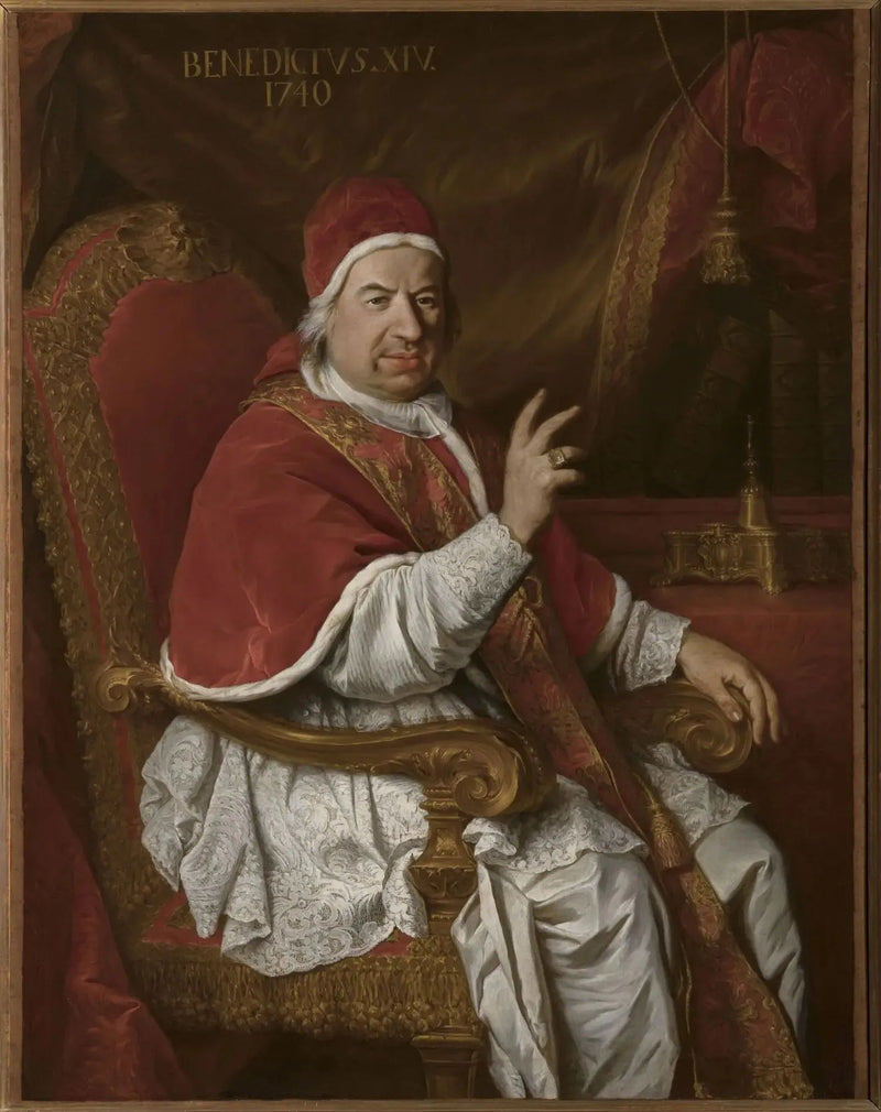 Benoît XIV Papası Portresi - Pierre Subleyras