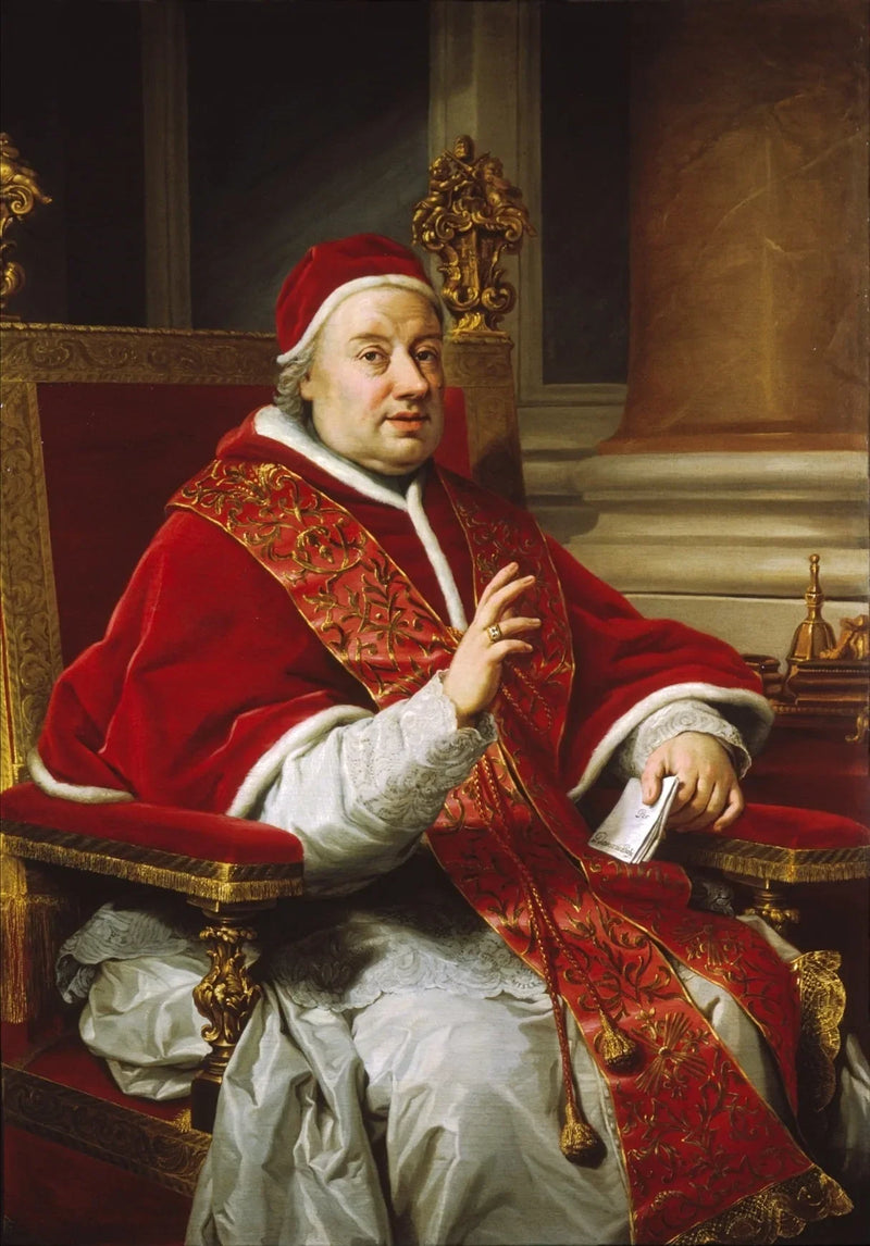 Küçük Katedralde Papa Klement XIII Portresi - Anton Raphael Mengs