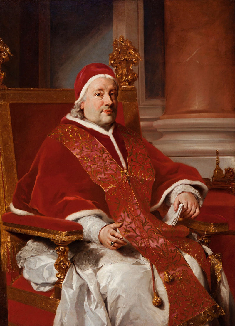 Küçük Katedralde Papa Klemens XIII Portresi - Anton Raphael Mengs