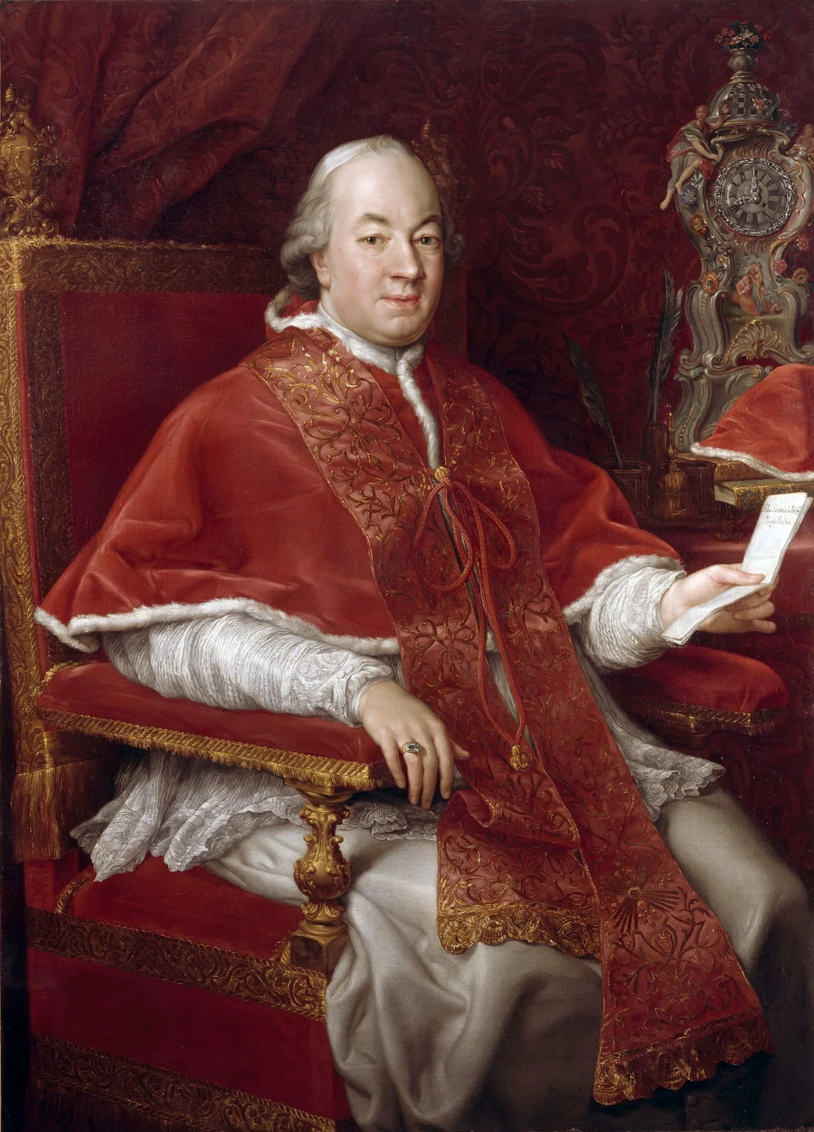 Papa Pie VI, Giovanni Angelo Braschi (1717-1799) Portresi - Pompeo Batoni