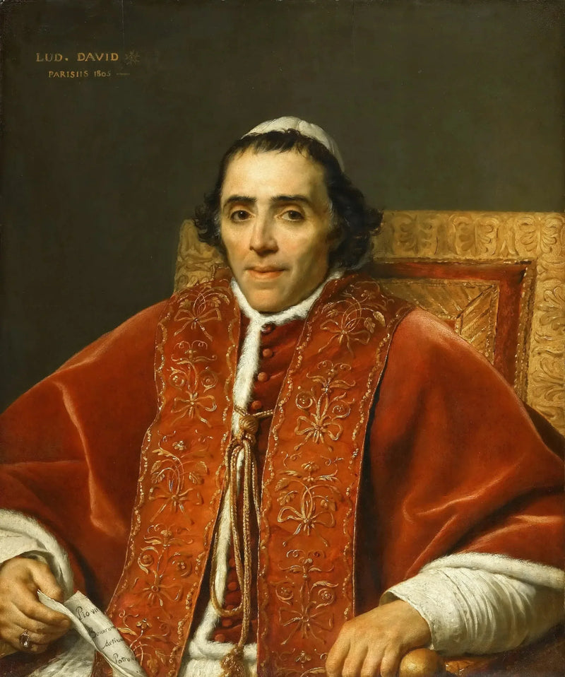 Papa VII. Pius'un Portresi - Jacques-Louis David