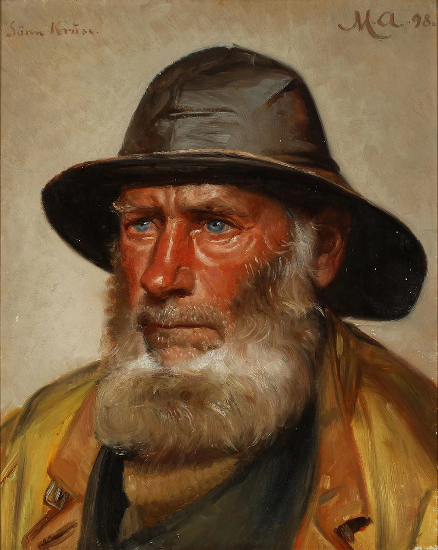 Portrait du pêcheur et sauveteur de Skagen, Søren Kruse. - Michael Peter Ancher