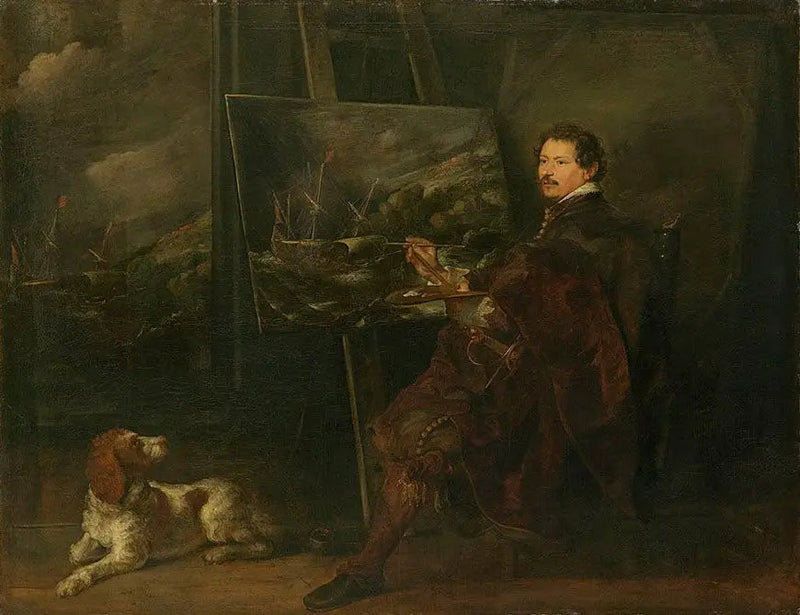 Andries van Eertvelt Ressamı Portresi - Antoine van Dyck