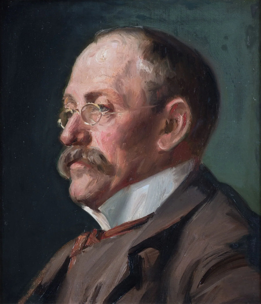 Eilif Peterssen Ressam Portresi - Michael Peter Ancher