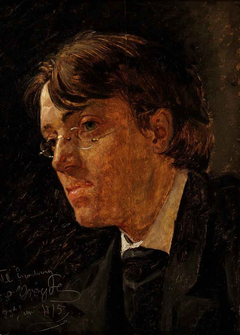 Norveçli ressam Eilif Peterssen'in portresi. - Peder Severin Krøyer