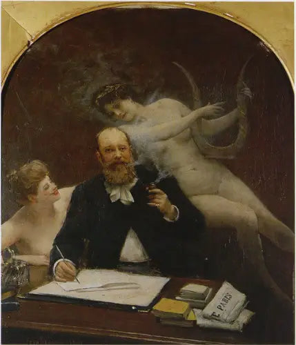 Şair Armand Silvestre Portresi - Jean Béraud