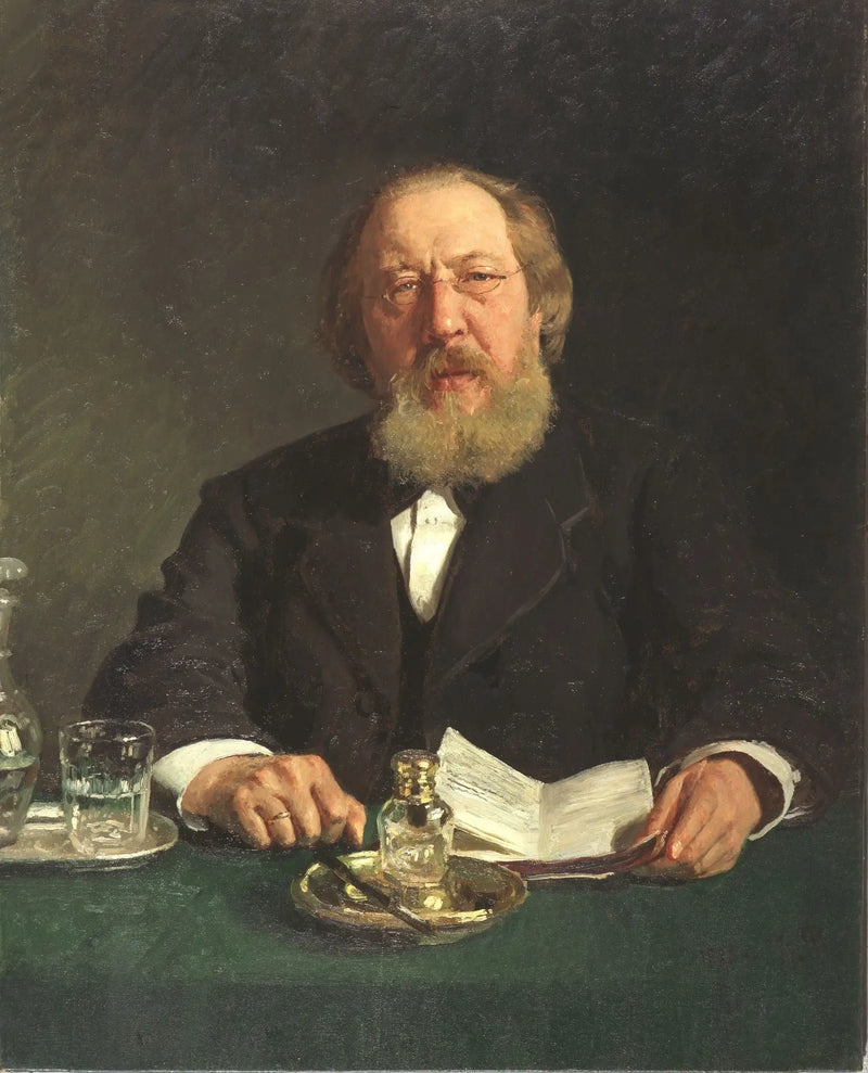 Şair ve Slavofil Ivan Sergueïevitch Aksakov Portresi - Ilya Repin