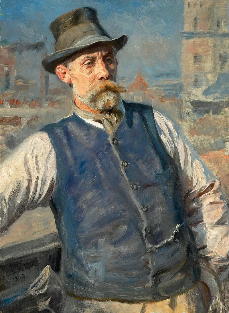 İnşaat şirketi başkanı Heinrich Krone'un portresi - Peder Severin Krøyer