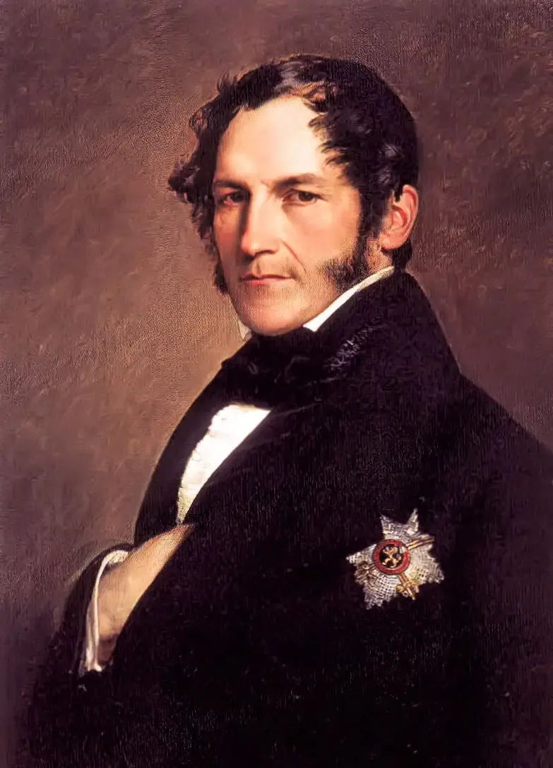Kral Léopold I'in Siyah Takım Elbise İçindeki Portresi - Franz Xaver Winterhalter