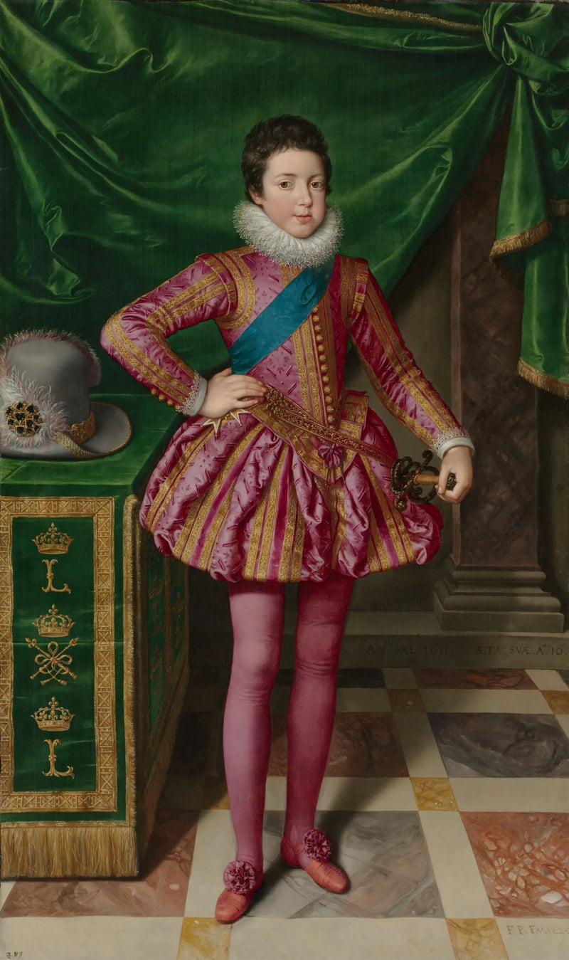 Frans Pourbus Younger - Fransa Kralı Louis XIII Portresi