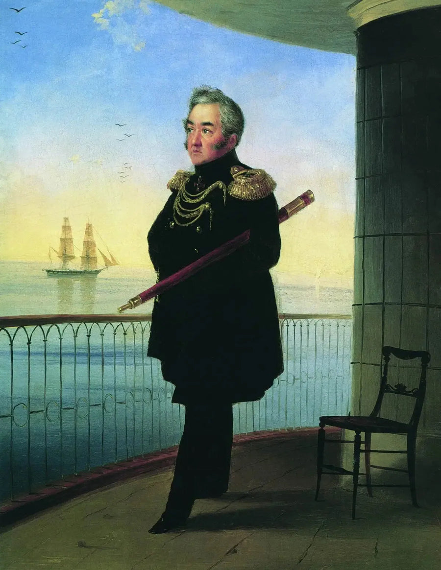Vice-Amiral M.P. Lazarev Portresi - Ivan Aïvazovski