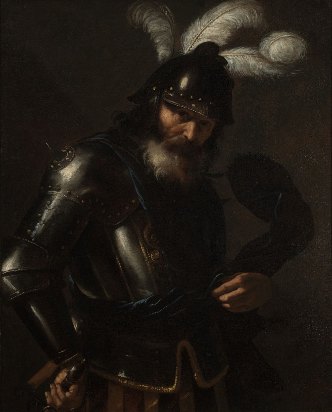 Portrait d'un chevalier en armure - Mattia Preti