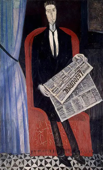 Bir Adamın Gazeteyle Portresi (Chevalier X) - André Derain