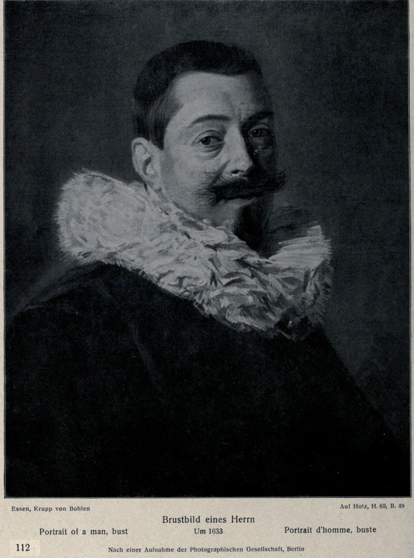 Portrait d'un homme avec une barbe et un col à collerette - Frans Hals