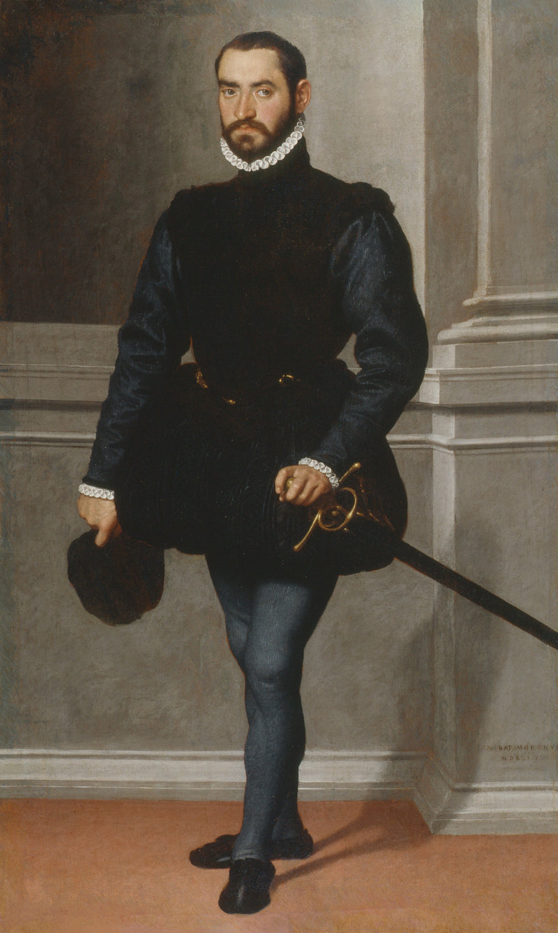 Siyah sakallı bir adam portresi - Giovanni Battista Moroni