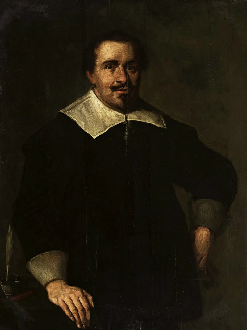 39 yaşında bir adamın portresi ve mürekkep şişesi - Frans Hals