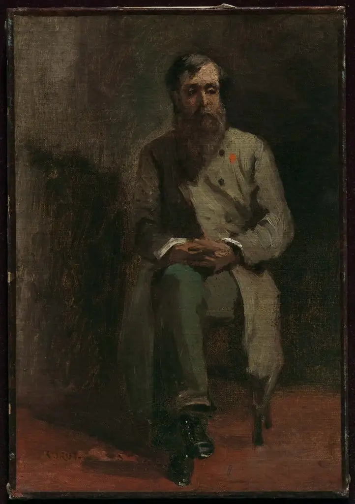 Bir Adamın Portresi - Jean-Baptiste Camille Corot