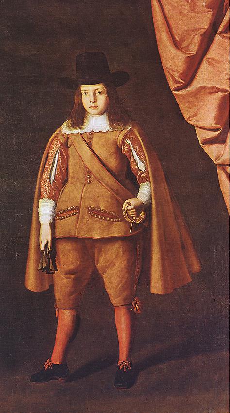 Portrait d'un jeune aristocrate (Juan Francisco de la Cerda Enríquez de Ribera, Marqués de Cogolludo) - Francisco de Zurbarán
