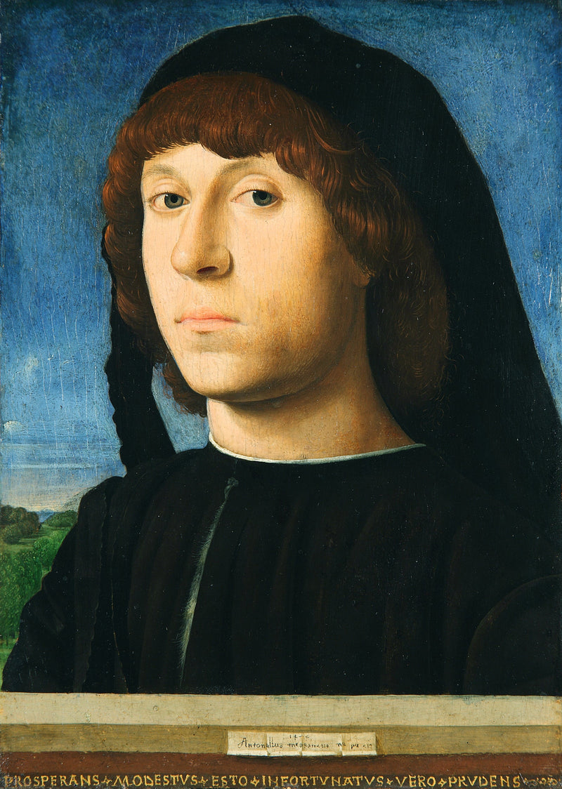 Genç Bir Adam Portresi - Antonello de Messine