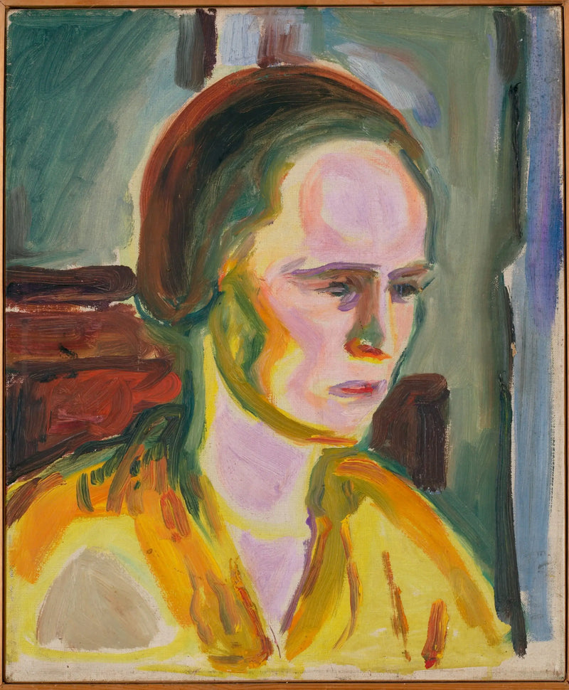 Bir Kadın Modelin Portresi - Edvard Munch