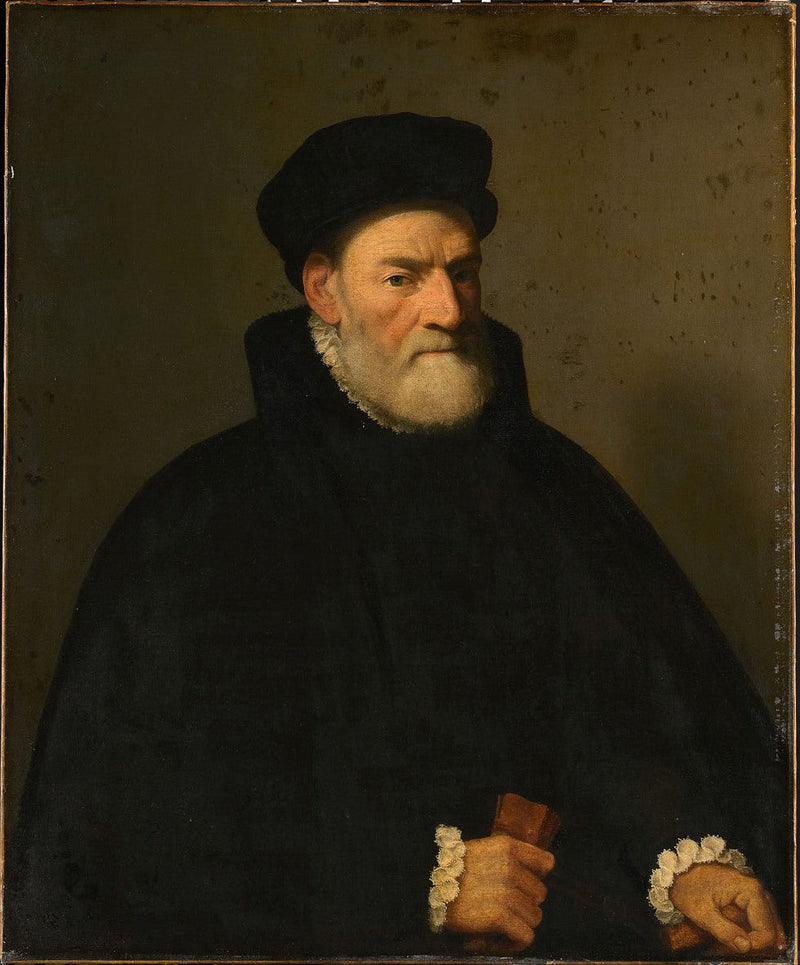 Bir yaşlı adamın portresi, muhtemelen Vercellino Olivazzi, Bergamo senatörü - Giovanni Battista Moroni