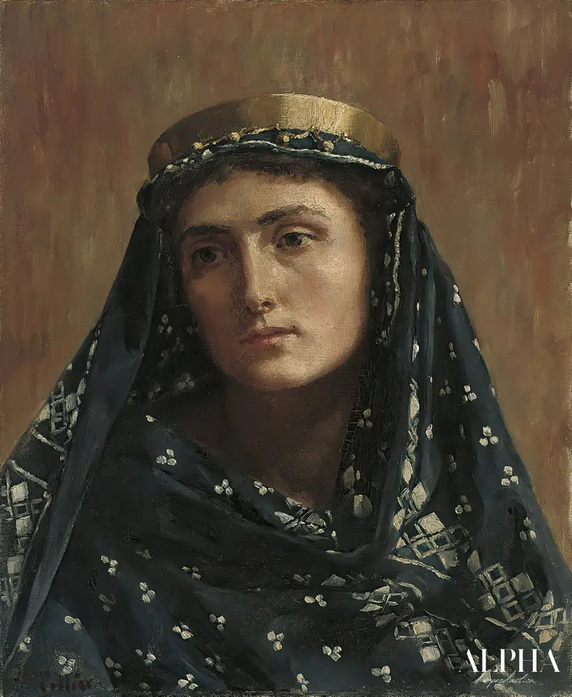 Portrait d’une dame en robe orientale - John Collier Reproductions de tableaux à la peinture à l’huile