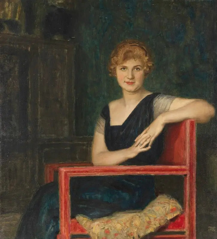 Bir Kadının Portresi - Franz Von Stuck