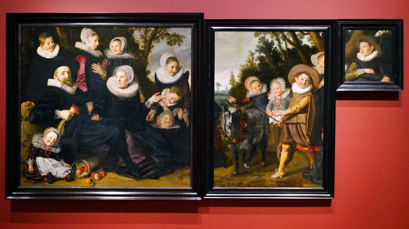Bir Aile Portresi Manzarasında - Geçici Birlikte Üç Parça - Frans Hals