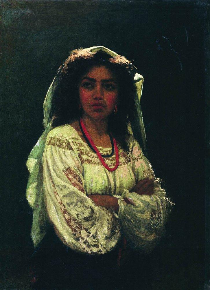 Portrait d'une femme italienne - Ilya Repin