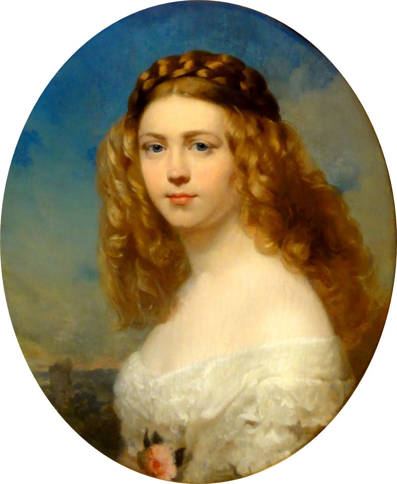 Genç Polonyalı aristokrat portresi (prenses Zofia Odescalchi, doğum Branicka?) - Franz Xaver Winterhalter