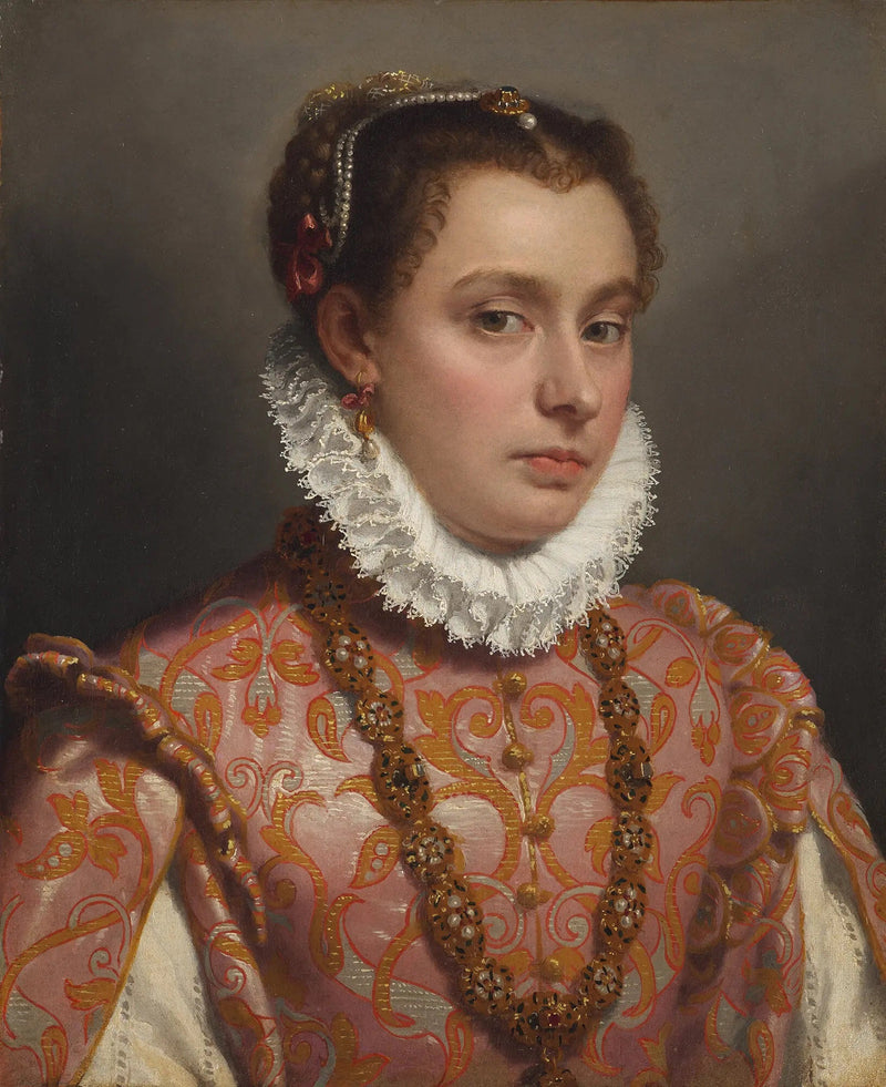 Genç Bir Kadının Portresi - Giovanni Battista Moroni