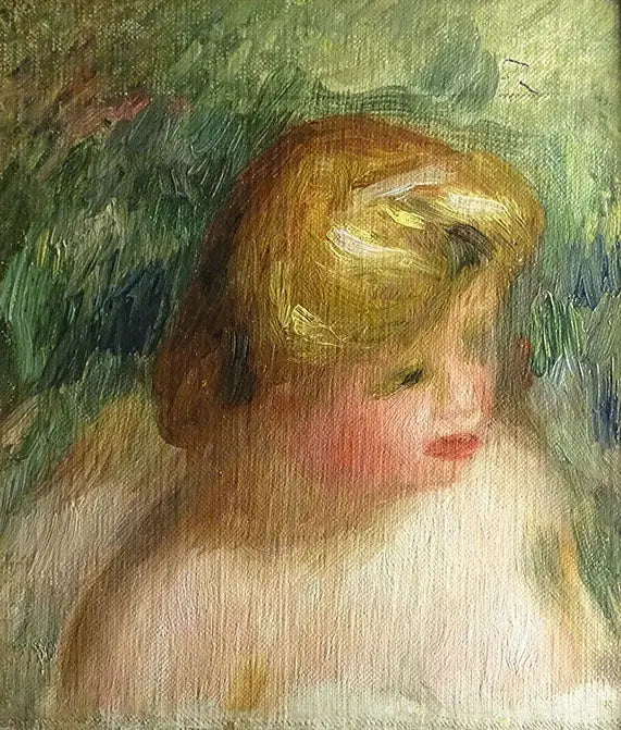 Genç bir kadının büst portresi - Pierre-Auguste Renoir