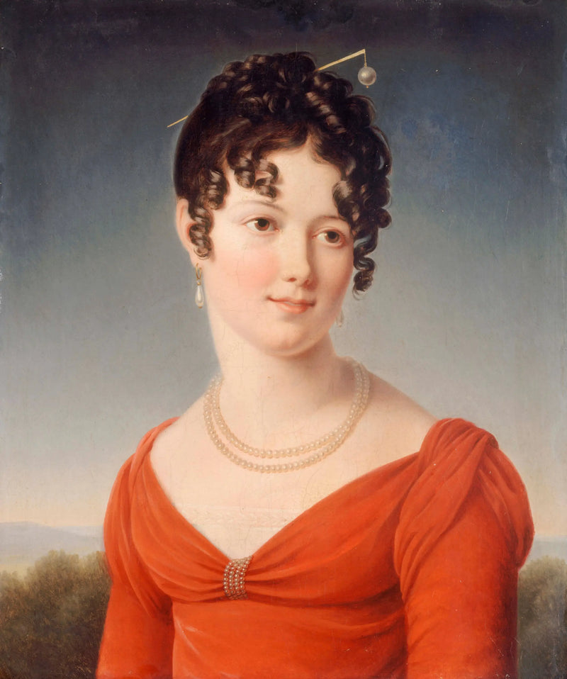 Alexandrine-Anne de la Pallu, Flers Marquise'in (1786-1832) Büst Portresi - François Gérard