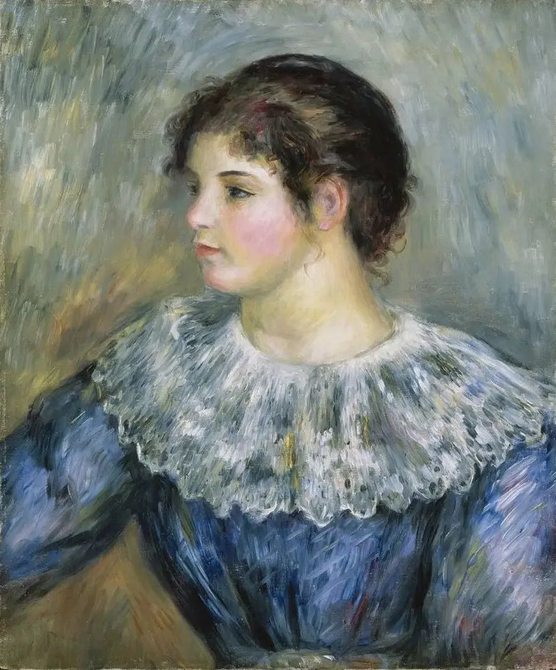 Genç Kızın Büst Portresi - Pierre-Auguste Renoir