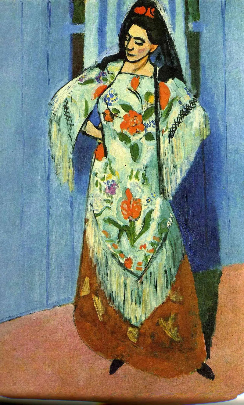 Mme Matisse'in şapkalı tam boy portresi - Henri Matisse