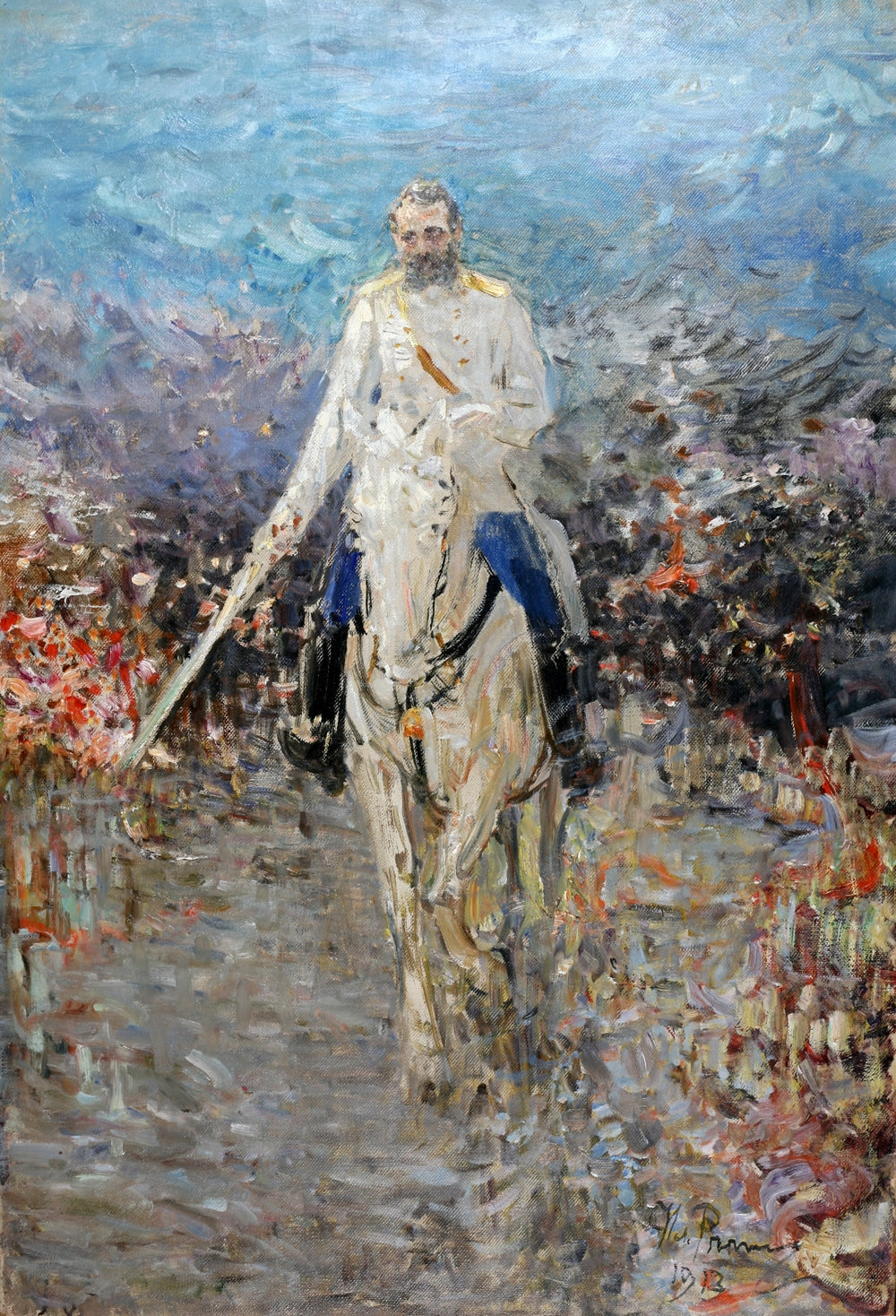 Portrait équestre d'Alexandre II - Ilya Repin