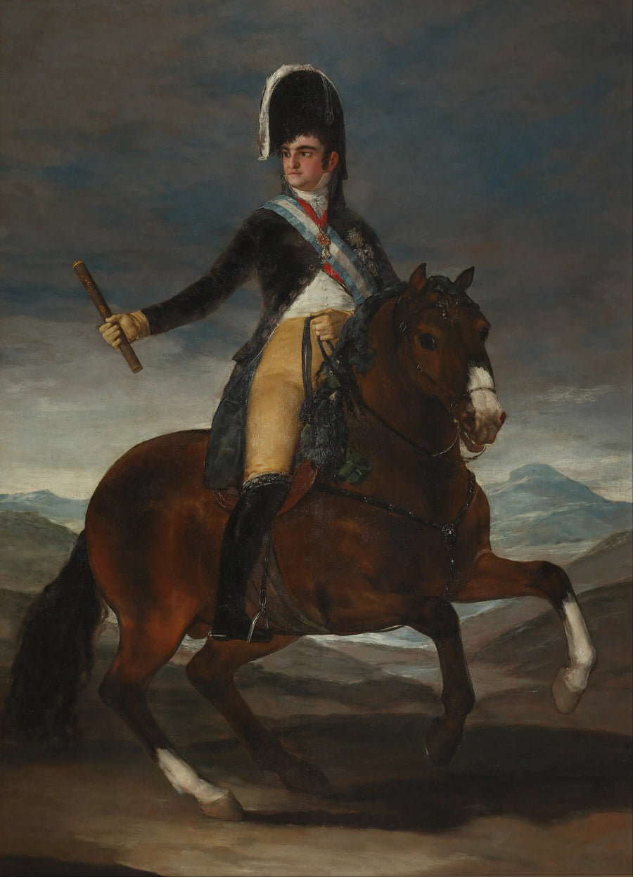 Ferdinand VII'nin Atlı Portresi - Francisco de Goya